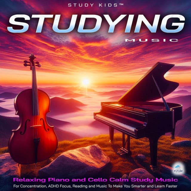 Studying Music: Relaxing Piano and Cello Calm Study Music For Concentration, ADHD Focus, Reading and Music To Make You Smarter and Learn Faster - Study Kids