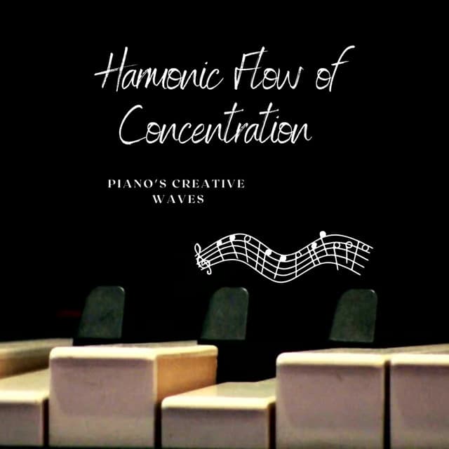 Harmonic Flow of Concentration: Piano's Creative Waves - Piano and Ocean Waves Experience