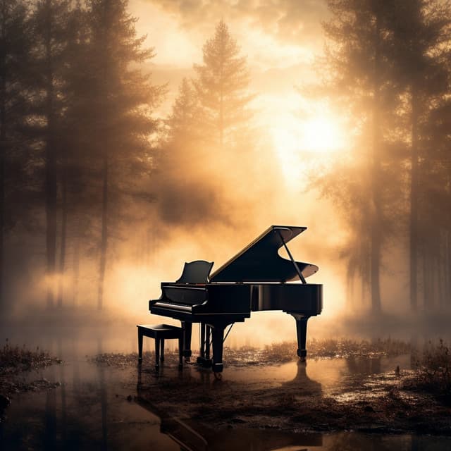 Seaside Harmony: Piano Waves - Peaceful Pianos