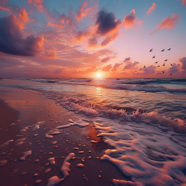 Eco Tranquilo Del Océano: Sonidos Pacíficos Del Agua - Grabaciones de ritmos binaurales