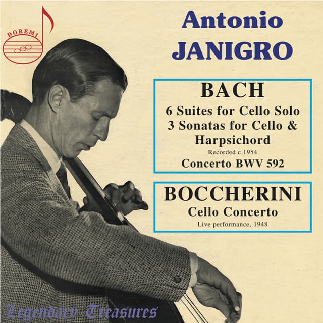 Antonio Janigro, Vol. 1: Bach & Boccherini - Johann Sebastian Bach