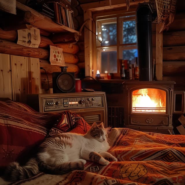 Música Suave De Fuego Para La Serenidad De Los Gatos - Hora de la música del gato