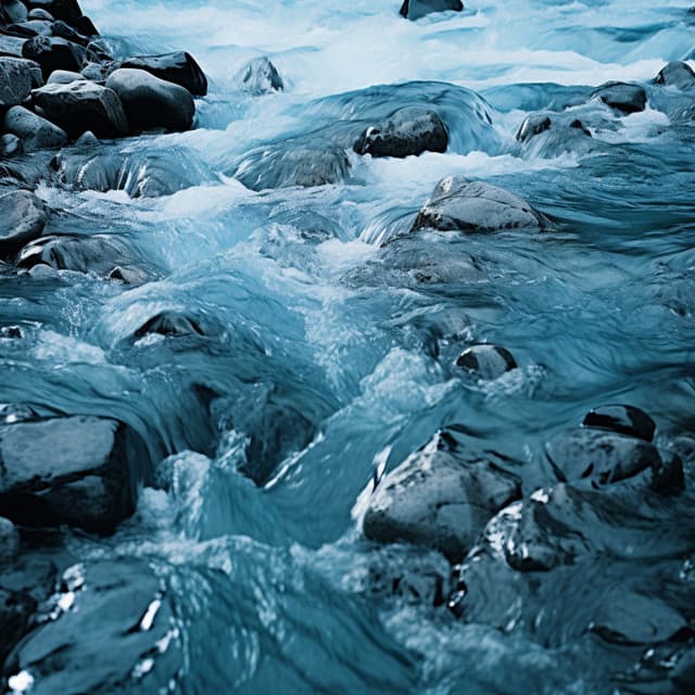 Flujo Armónico Del Agua: Sonata Del Sueño Sereno Del Río - Naturaleza registrada