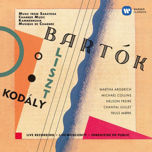 Kodály: Duo for Violin and Cello - Bartók: Contrasts - Liszt: Concerto pathétique - Martha Argerich