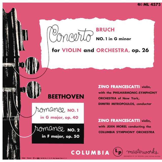Bruch: Concerto No. 1 in G Minor - Beethoven: Violin Romances - Saint-Saens: Violin Concertos - Zino Francescatti