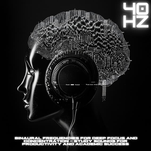40 Hz Binaural Frequencies for Deep Focus and Concentration - Study Sounds for Productivity and Academic Success - Focus Music
