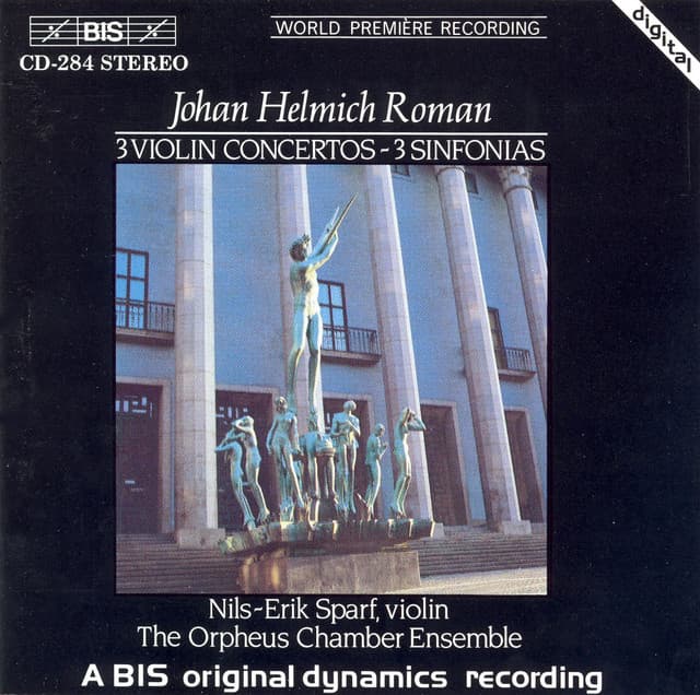 Roman: 3 Violin Concertos / 3 Sinfonias - Johan Helmich Roman