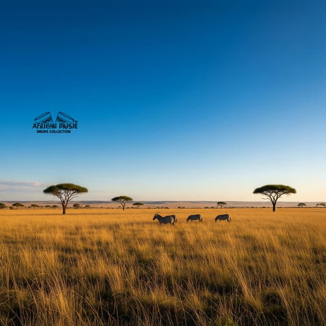 Horizon of Maasai Blue - African Music Drums Collection