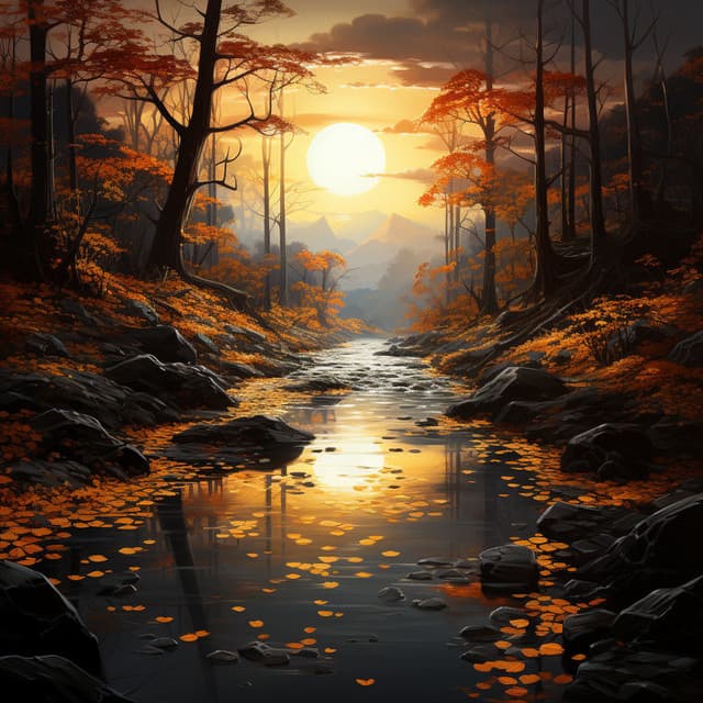 Los Sonidos Del Agua: Un Día De Relajación En El Río Dorado - Sonidos de la naturaleza con música