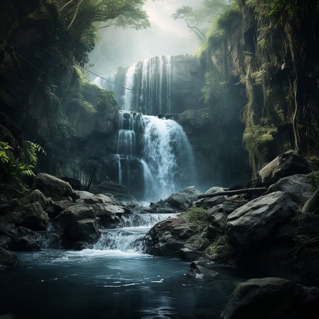 Cascading Yoga: Soothing Waterfall Sounds for Flow - Christian Yoga Music