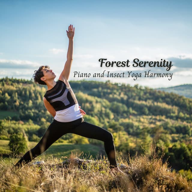 Forest Serenity: Piano and Insect Yoga Harmony - Nature Insight