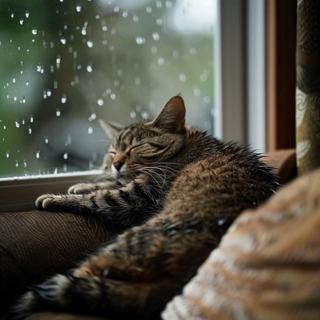 Lluvia Binaural Serena Para La Relajación De Los Gatos - Música calmante para gatos