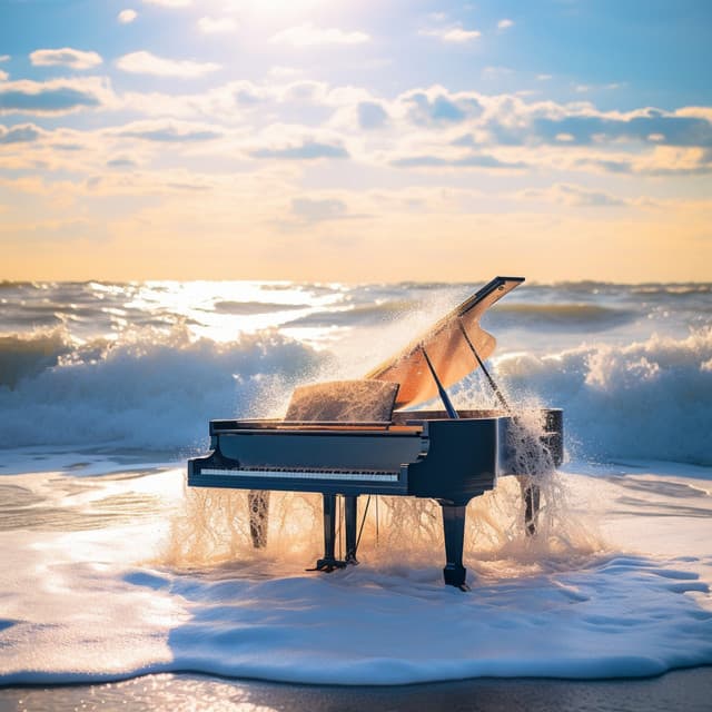Horizontes Descubiertos De Piano: Olas Reflexivas De Serenidad - Pianos del océano