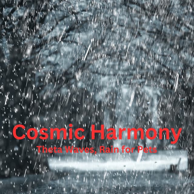 Cosmic Harmony: Theta Waves, Rain for Pets - Rain Drops for Sleep