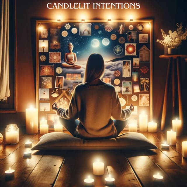 Candlelit Intentions: Guided Meditations for Vision Board Creation - Mindfulness Meditation Universe