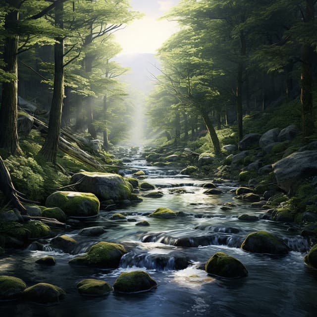 Stream's Melodic Harmony: Peaceful Water Sounds for Relaxation - Nature Sounds Relaxing