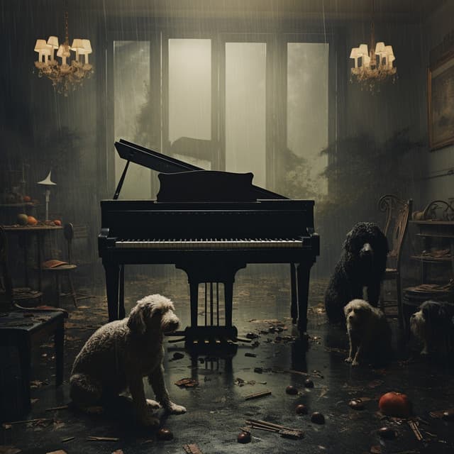 Siesta Canina Con El Toque Relajante Del Piano Lluvioso - Cisne rosa