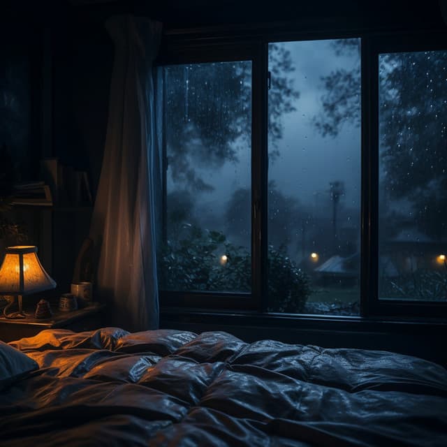 Night Rain's Embrace: Tranquil Slumber - Enjoyable Rain Sleep Sound