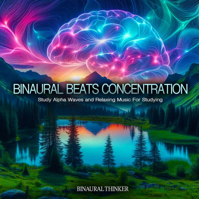 Binaural Beats Concentration - Study Alpha Waves and Relaxing Music For Studying - Binaural Thinker