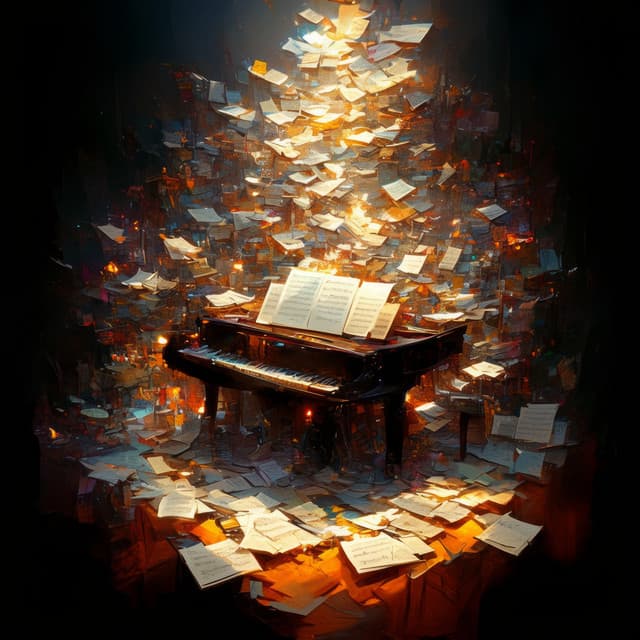 Dreamy Celestial Tunes: Rainfall on a Piano's Cradle - Piano Calm