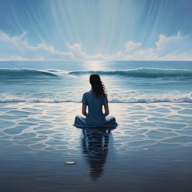 Concentración Binaural En La Costa: Olas Focalizadas - Arrastre de ondas cerebrales de latidos binaurales