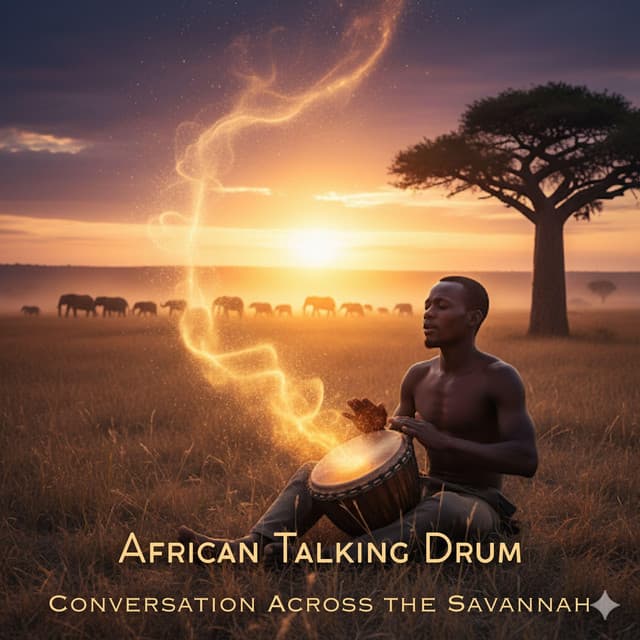 African Talking Drum Conversation Across the Savannah - African Music Drums Collection