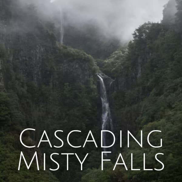 Cascading Misty Falls - Water Sounds Natural White Noise