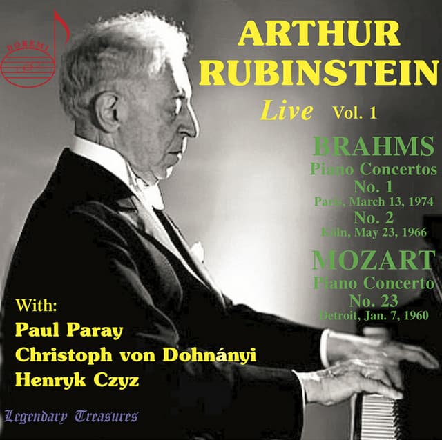 Arthur Rubinstein Live, Vol. 1 - Arthur Rubinstein