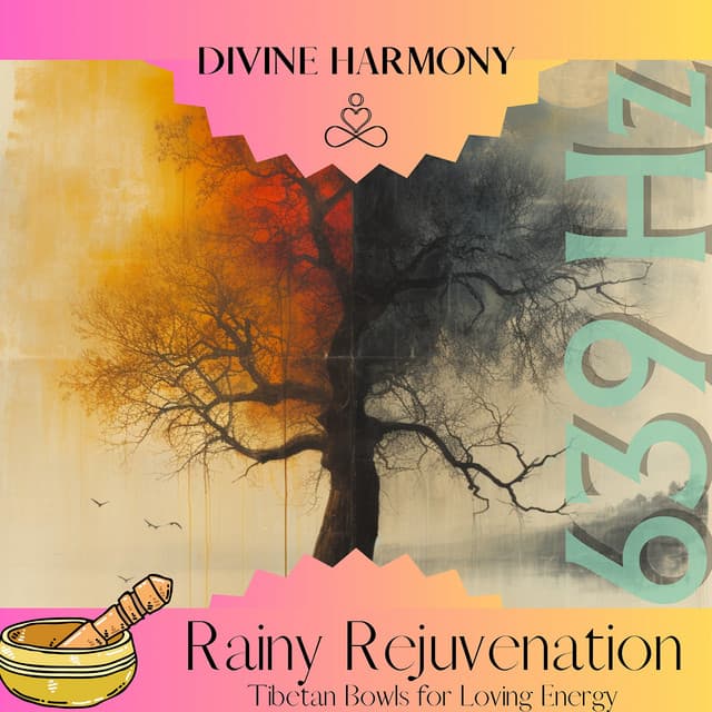 639 Hz Rainy Rejuvenation: Tibetan Bowls for Loving Energy - Divine Harmony