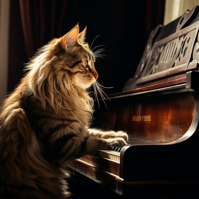 Camino Eufonico Para Gatos: Unión Encantada Del Piano - Equipo de piano relajante
