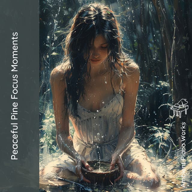 Peaceful Pine Focus Moments - Ambient Piano Works