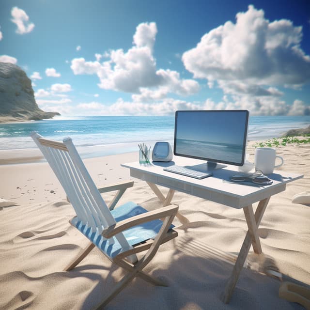 Work Focus with Binaural Ocean: Productive Seashore Ambience - Binaural Beats Study Collective
