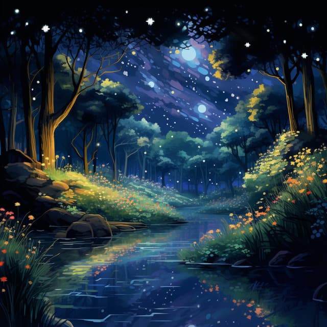 Nighttime Nature's River Serenity - Music for Sleeping