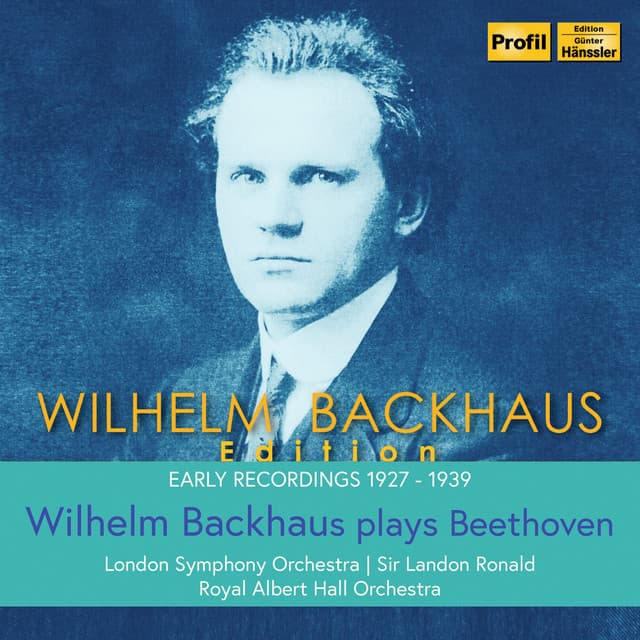 Backhaus Plays Beethoven - Wilhelm Backhaus