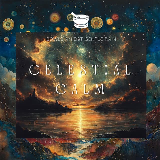 Celestial Calm: 432 Hz Bowls Amidst Gentle Rain - Earth Frequencies 432 Hz