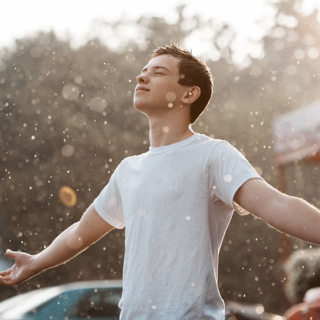 Binaural Embrace: Soothing Rain for Calm Relaxation - Umbrella-Umbrella