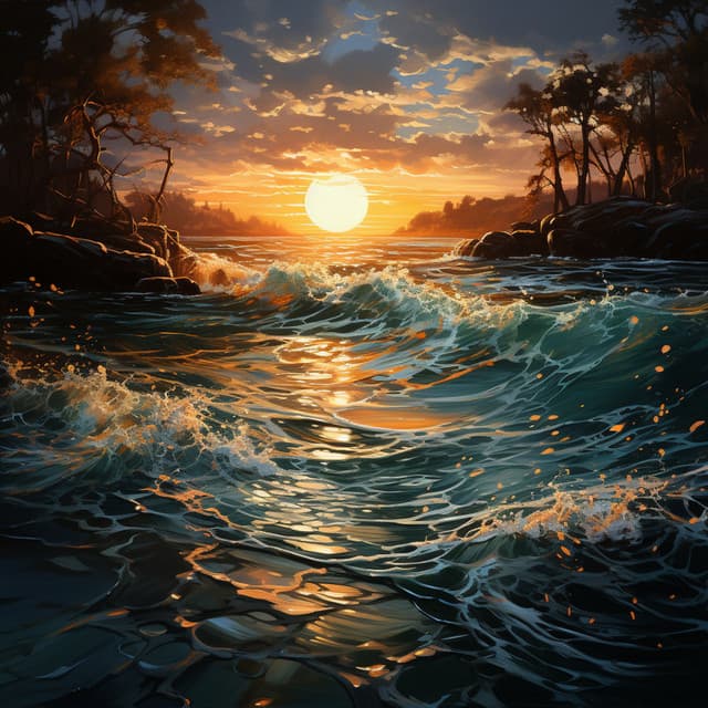 Serenidad Oceánica: Meditación Ambiental En El Trabajo - Trabajar desde Casa Background Musica