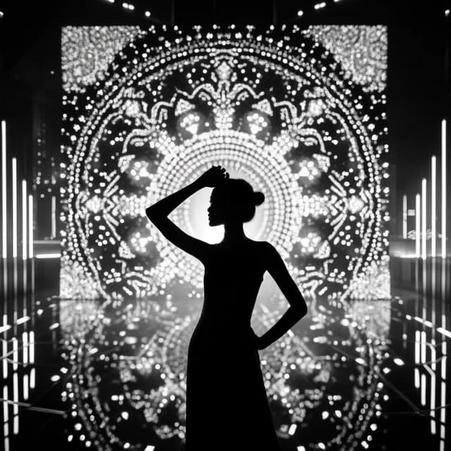 Silhouettes in Symphony: Nocturne of Elegance - Jazz Night Music Paradise