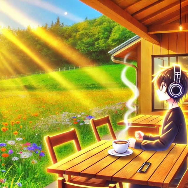Sunlit Meadows: Lofi Café Beats - Coffe Lofi