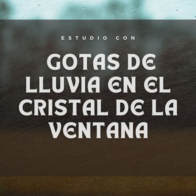 Estudio Con Gotas De Lluvia En El Cristal De La Ventana - Relajarse Lluvia