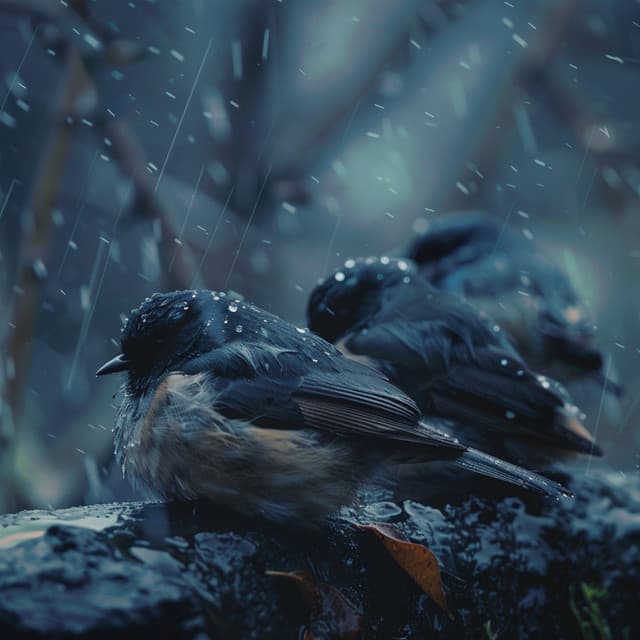 Sleep Harmony: Binaural Birds Nighttime - 78 72 Hz - Rain for Deep Sleep