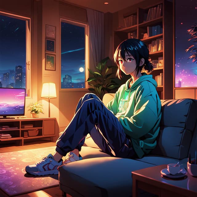 Moonlight Coffeehouse: Chillhop Lofi Vibes for Study and Calm - LO-FI BEATS