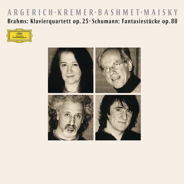 Brahms: Klavierquartett Op. 25 – Schumann: Fantasiestücke Op. 88 - Martha Argerich