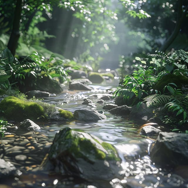 Calming Stream Sounds for Deep Meditation - Celestial Meditation Master