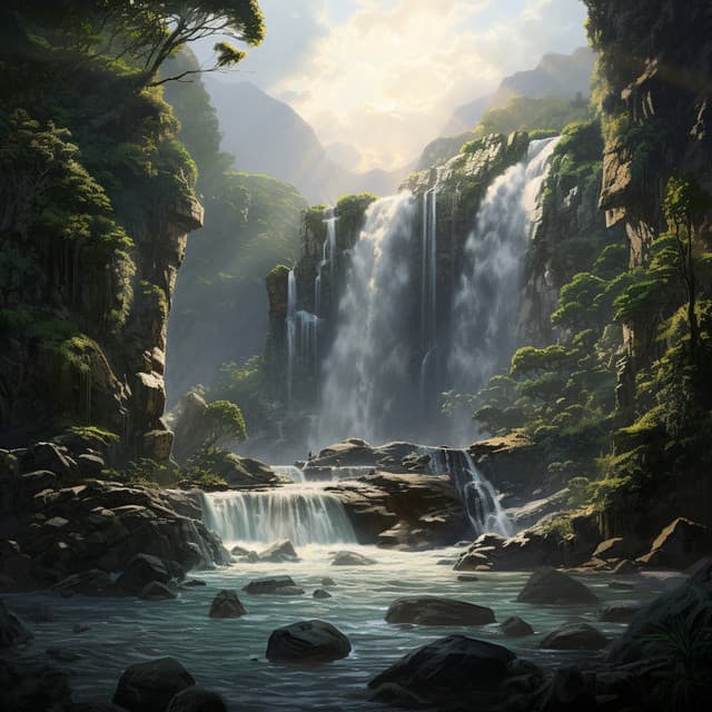 Yoga Con El Abrazo De La Cascada; Sonidos Pacificos De Cuencos De Cristal - Soñar en paz