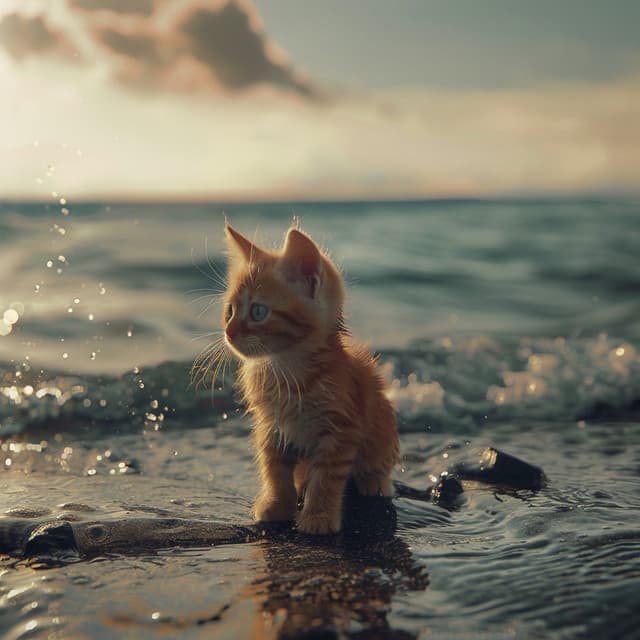 Bigotes Del Océano: Sonidos Serenos Para Gatos - Vacaciones en el océano