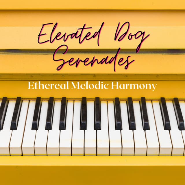 Elevated Dog Serenades: Ethereal Piano Melodic Harmony - Cafe Jazz Coffee Club