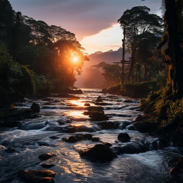 Sueños En La Orilla Del Río: Melodías Suaves Del Sueño - Asociación de sonidos nocturnos