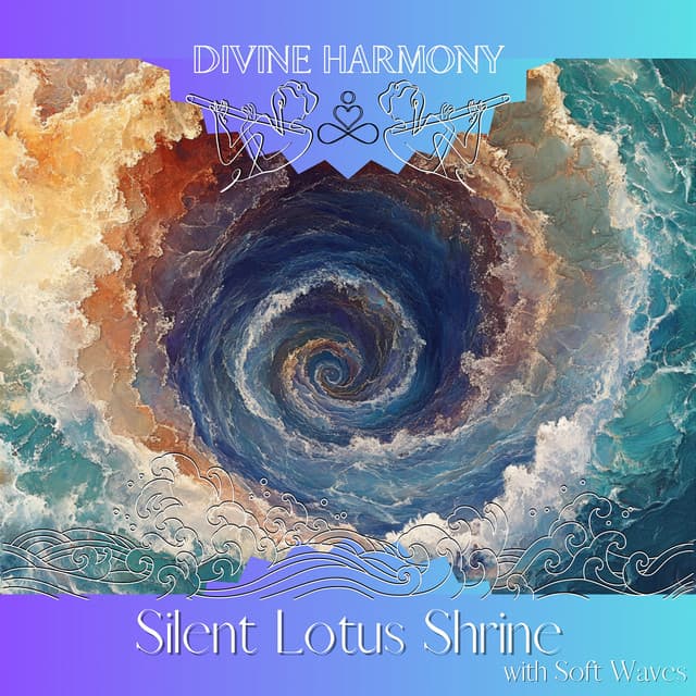 Silent Lotus Shrine with Soft Waves - Divine Harmony