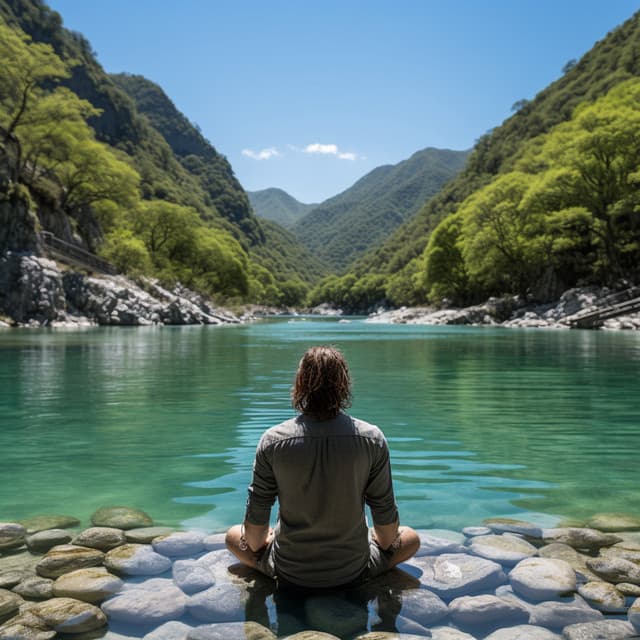 Serenidad Tranquila De La Corriente: Relajarse Con El Flujo De La Naturaleza - Sonidos de la naturaleza desconectados